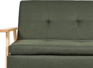 Beliani Sofa rozkładana zielona TJORN 8