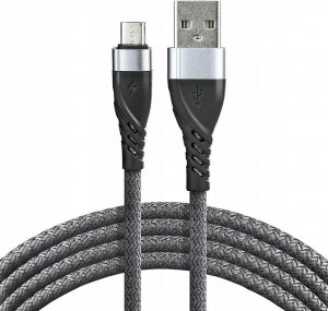 Kabel USB EverActive USB-A - microUSB 2 m Szary (CBB-2MG) 1