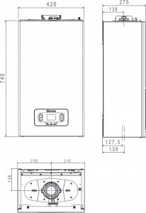 Piec gazowy Beretta Kocioł kondensacyjny 2-f MYNUTE EVO X 25C 3