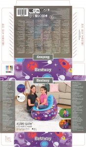 Bestway Fotel dmuchany 72x72x64cm B75122 45344 8