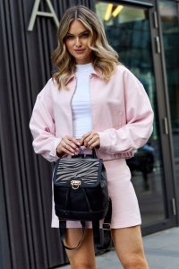 David Jones Miejski plecak damski z klapką wykonany ze skóry ekologicznej - David Jones NoSize 13