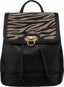 David Jones Miejski plecak damski z klapką wykonany ze skóry ekologicznej - David Jones NoSize 2