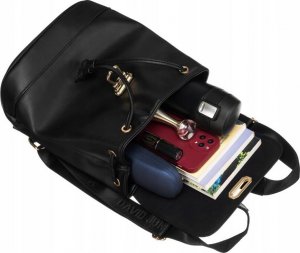 David Jones Miejski plecak damski z klapką wykonany ze skóry ekologicznej - David Jones NoSize 7