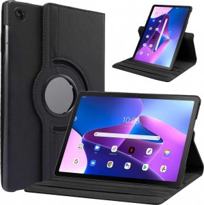 Etui na tablet Alogy Etui do Lenovo Tab M10 Plus 10.6 2022 3gen 3 gen TB128XU TB125FU Case obrotowe 360 Alogy Czarne + Szkło 1