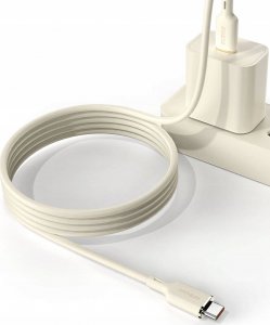 Kabel USB Dudao USB-C - USB-C + Lightning 1.2 m Beżowy (DDA335) 6