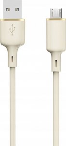 Kabel USB Dudao USB-A - microUSB 1 m Beżowy (DDA327) 1