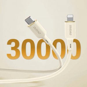 Dudao Kabel 3w1 Dudao L7SE USB-C / USB-C, Lightning, microUSB 66W 1.2m beżowy 4