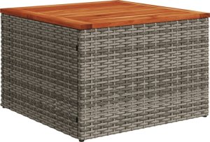 vidaXL 4-częściowy zestaw wypoczynkowy do ogrodu, poduszki, szary, rattan PE 4