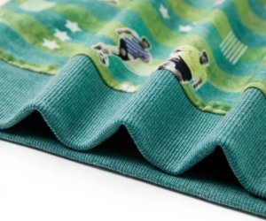 vidaXL Bluza dziecięca, jasnozielony melanż, 116 5