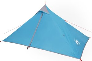 Namiot turystyczny vidaXL Namiot kempingowy, 1-os., niebieski, 255x153x130 cm, tafta 185T 4