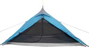 Namiot turystyczny vidaXL Namiot kempingowy, 1-os., niebieski, 255x153x130 cm, tafta 185T 5