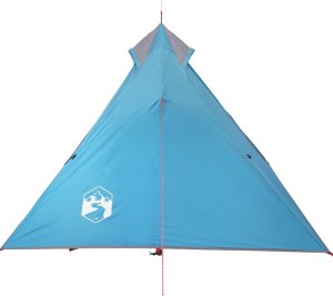 Namiot turystyczny vidaXL Namiot kempingowy, 1-os., niebieski, 255x153x130 cm, tafta 185T 6