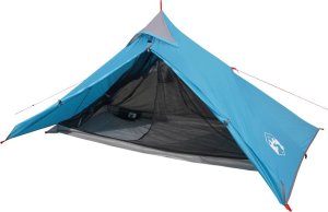 Namiot turystyczny vidaXL Namiot kempingowy, 1-os., niebieski, 255x153x130 cm, tafta 185T 8