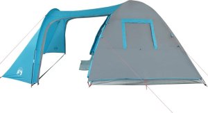 Namiot turystyczny vidaXL Namiot kempingowy, 6-os., niebieski, 466x342x200 cm, tafta 185T 7