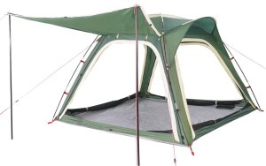 Namiot turystyczny vidaXL Namiot kempingowy, 4-os., zielony, 240x221x160 cm, tafta 185T 5