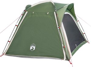 Namiot turystyczny vidaXL Namiot kempingowy, 4-os., zielony, 240x221x160 cm, tafta 185T 6