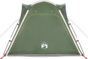 Namiot turystyczny vidaXL Namiot kempingowy, 4-os., zielony, 240x221x160 cm, tafta 185T 7