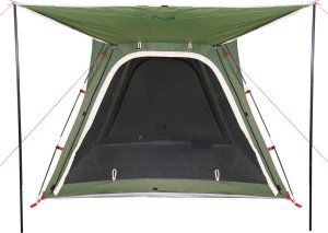 Namiot turystyczny vidaXL Namiot kempingowy, 4-os., zielony, 240x221x160 cm, tafta 185T 8