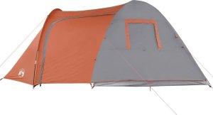 Namiot turystyczny vidaXL Namiot, 6-os., szaro-pomarańczowy, 466x342x200 cm, tafta 185T 6