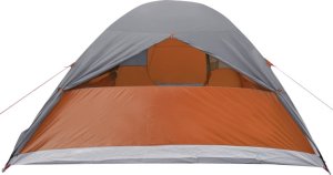 Namiot turystyczny vidaXL Namiot, 6-os., szaro-pomarańczowy, 466x342x200 cm, tafta 185T 9