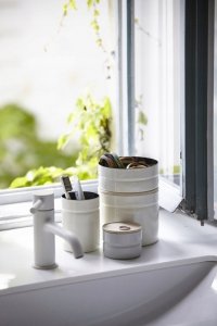 Riess RIESS - Pojemnik z drewnianą pokrywą 1,3l Pure White 8