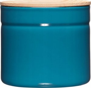 Riess RIESS - Pojemnik kuchenny z drewnianą pokrywą 1,3l Silent Blue 1