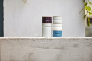 Riess RIESS - Pojemnik kuchenny z drewnianą pokrywą 1,3l Silent Blue 3