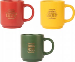 Harry Potter Harry Potter - Zestaw kubków ceramicznych ze stojakiem 300 ml 4 szt. Hogwart Houses 1