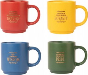 Harry Potter - Zestaw kubków ceramicznych ze stojakiem 300 ml 4 szt. Hogwart Houses 7