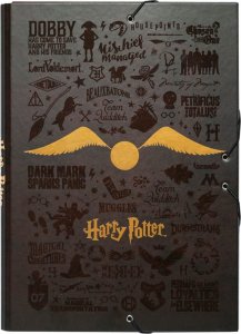 Harry Potter Harry Potter - Folder / teczka z gumką A4 (24 x 34 cm) 1
