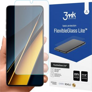 3MK Szkło hybrydowe na ekran do Xiaomi Poco X6 Pro 5G 3mk Flexible Glass Lite FG FlexibleGlass niepękające 1