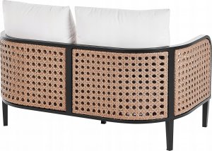 Beliani Sofa ogrodowa 2-osobowa złamana biel MONTEFALCO 6