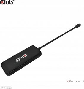 HUB USB Club 3D Club3D USB-Hub Typ C > 4x USB Typ C  10Gbps + 100W PD  St/Bu retail 5