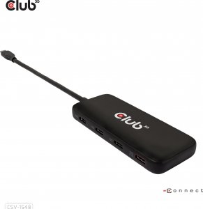 HUB USB Club 3D Club3D USB-Hub Typ C > 4x USB Typ C  10Gbps + 100W PD  St/Bu retail 6