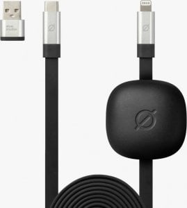 Kabel USB Atom Studios ATOM STUDIOS KABEL USB-C to LIGHTNING FAST CHARGE FLAT + WEIGHT 1.8M CZARNY standard 1