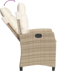 vidaXL 7-częściowy zestaw mebli ogrodowych z poduszkami, beżowy, polirattan 5