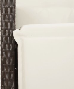 vidaXL 7-częściowy zestaw mebli ogrodowych, z poduszkami, brązowy, rattan PE 8