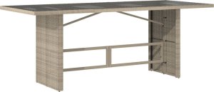 vidaXL 9-częściowy zestaw mebli ogrodowych z poduszkami, jasnoszary 4