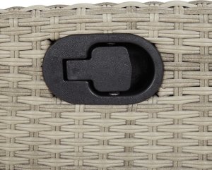 vidaXL 9-częściowy zestaw mebli ogrodowych z poduszkami, jasnoszary 7