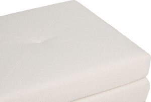 Beliani Sofa rozkładana jednoosobowa boucle biała OLDEN 14