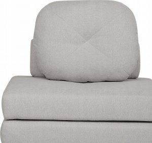 Beliani Sofa rozkładana jednoosobowa jasnoszara OLDEN 11