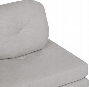 Beliani Sofa rozkładana jednoosobowa jasnoszara OLDEN 12