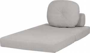 Beliani Sofa rozkładana jednoosobowa jasnoszara OLDEN 6