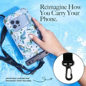 Rifle Paper Rifle Paper Waterproof Floating Pouch - Etui wodoodporne do smartfonów do 6.7" (Garden Party Blue) 2
