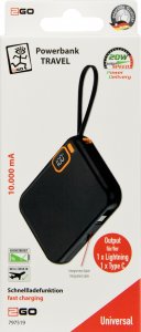 Powerbank 2GO 2GO Powerbank Travel 10000mAh USB-C 2