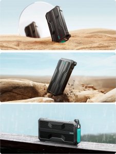 Powerbank Joyroom Powerbank Joyroom JR-L016 10000mAh + kable USB-C / micro USB / Lightning (czarny) 10