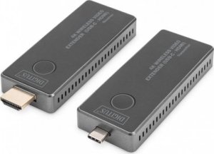 System przekazu sygnału AV Digitus DIGITUS 4K wireless Video Extender Set USB-C -> HDMI  30m 1