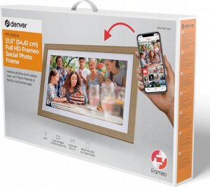 Ramka cyfrowa Denver Ramka na zdjęcia Denver z FRAMEO FHD 21,5" 32GB czarna 2