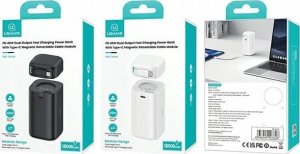 Powerbank Usams USAMS Powerbank ze zwijanym kablem USB-C Retractable 18000 mAh PD45W Fast Charge XMF Series biały/white 20KCD21602 (US-CD216) 6