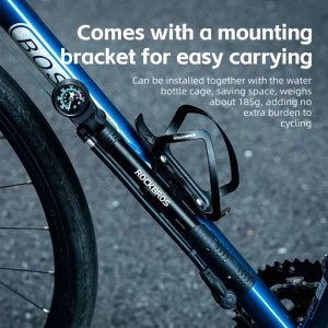 RockBros Pompka rowerowa Rockbros 42310006001 z manometrem - czarna 4